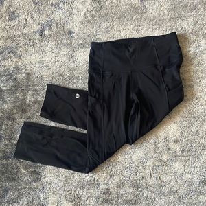 Lululemon fast and free cropped leggings